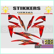 ✲ ¤ ♞HONDA CLICK 125 V2 VARIO FIRE TRIBAL BIG DECALS FIRE