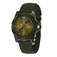 ✍Men's Multifunctional Sports Watch Three-eye Swiss Military Watch Army Nylon Strap Men's Watch6n&^