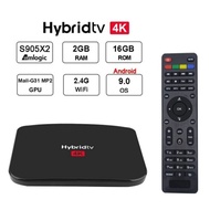 hybrid TV Box Android + Set Top Box STB DVB T2 digital Terestrial