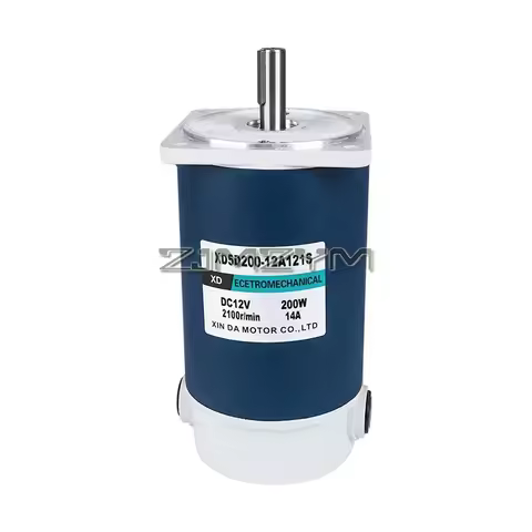 200W High Torque DC Motor 12V/24V 1800/3000rpm Permanent Magnet Motor Reversible Mini DC drehbank Mo