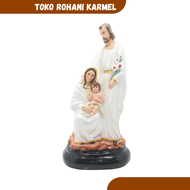 PATUNG KELUARGA KUDUS 20 CM / PATUNG YESUS MARIA YOSEP / PATUNG KELAHIRAN YESUS / PATUNG BUNDA MARIA