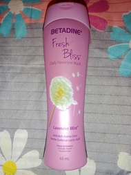 More than 50% off! Betadine Fresh Bliss Feminine Wash Lavender Mist 60ml