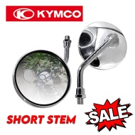 Kymco KRV 180i DDS | Round Circle Side Mirror Chrome Short Stem (BILOG) Stainless Aluminum Universal