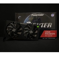 การ์ดจอ VGA POWERCOLOR RX 6600 FIGHTER 8GB GDDR6 สินค้ามือสอง มีกล่อง มีประกันศูนย์ JIB 03/2025 MAXCOM