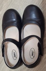 FROG FOOTCARE 黑色魔術貼女童鞋 尺碼34