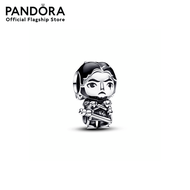 Pandora Project House Jon Snow sterling silver charm with black and transparent grey enamel เครื่องป