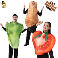 Halloween Adult Male Female Vegetable Tomato Costume Adult Funny Cosplay Stage Costume