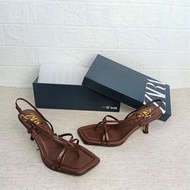 Zr-147 Zara Leather Strappy Shoes