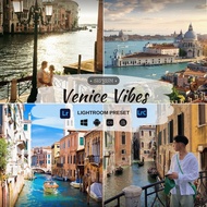 Venice Vibes | Preset Lightroom Viral | Mobile & Desktop | Aesthetic Presets | Instant Download | Li