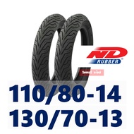 ND CITY ยางนอก (ยางหน้า - หลัง) HONDA ADV150  PCX160 ยางหน้า 110/80-14  ยางหลัง 130/70-13 กดเลือกได้