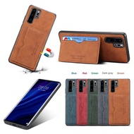 For Huawei P30 Lite Pro Case With Card Slot Stand P30Lite P30Pro Soft Cover
