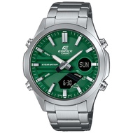 5Cgo CASIO EDIFICE series pointer digital dual display watch EFV-C120D-3A  men's sports watch 【Shipping from Taiwan】