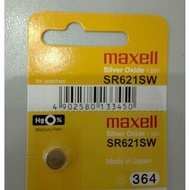 MAXELL BATTERY SR621SW 364 (JAPAN) FOR WATCH/EQUIPMENT
