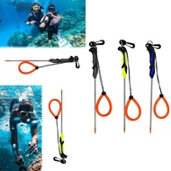 [blesiya21] Scuba Diving Stick Stainless Steel with Scale, Handheld Diving Pointer Rod