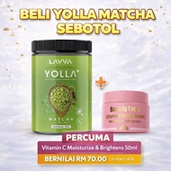 YOLLA+ MATCHA- SEBOTOL 500grm | PERCUMA MOISTURIZER VITAMIN C & BRIGHTENING CREAM 50ML STOK TERHAD