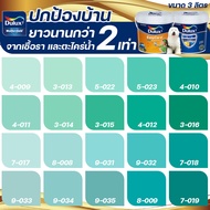 Dulux สีเขียวมิ้น อัลติม่า+อีซี่แคร์พลัส กึ่งเงา ขนาด 3ลิตร สีทาบ้าน สีน้ำ สีทาภายนอก+ภายใน เกรด 15 