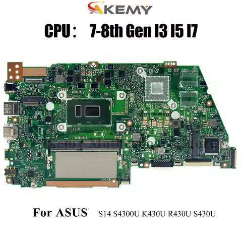 X430UN Laptop Motherboard For ASUS VivoBook S4300U X430UN S14 S430U V430U X430U K430U X430UA R430U M