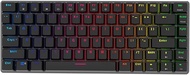 Ajazz AK33 Geek RGB Mechanical Keyboard, 82 Keys Layout, Black Switches, LED Backlit, Aluminum Porta