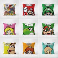 Super Mario Sofa Bedside Pillow Pillowcase Cartoon Cushion Office Mario Luigi Game Merchandise Pillo