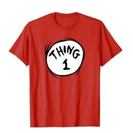 2025Thing 1 Thing 2 Red T-Shirt Print Men and Women Short-sleevenew23 T3HF