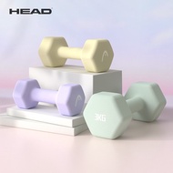 Head Unisex dip plastic Cast Iron Morandi Colored Hexagonal Dumbbell