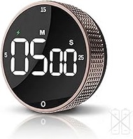 Rechargeable Magnetic Kitchen Timer-Loud Alarm Visual Productivity Timer&Pomodoro Timer with Large L
