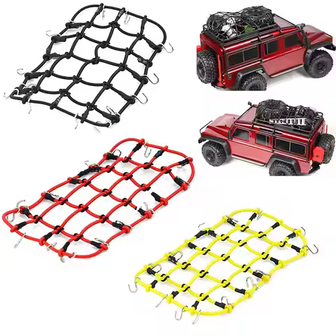 RC Car Accessories 3 Colors Elastic Luggage Net for 1/10 RC Crawler SCX10 90046 Tamiya CC01 D90 Trax