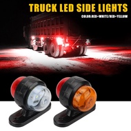 1pcs Car Truck Side Light LED Small Round Light 24V Two Color Truck Bus Boat RV Side Marker Light Indicator Truck Side Light