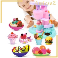 [Amleso2] Pretend Ice Cream Maker Toy for Party Favors Ages 3 4 5 6 7 Year Old Gifts