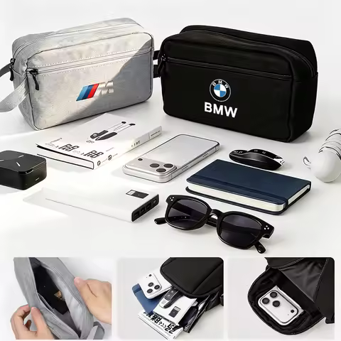 Car Interior Canvas Hand Storage Bag Auto Organizer Accessories For BMW E90 G80 M3 G30 M5 F82 F83 F2
