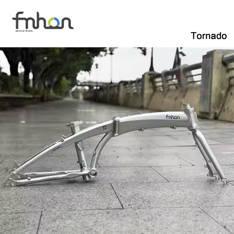 Fnhon Tornado 20in 406 451 Folding Bike Frameset Alloy Frame Fork Disc Brake Bicycle Foldable Frame