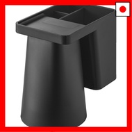 Yamazaki Tower 1296, a floating toothbrush holder and magnetic tumbler holder for one person, with a