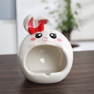 K-88/Ceramic Cute Rabbit Ashtray NordicinsStyle Personalized Trendy Home Living Room Fashion Decoration Cartoon ONB9