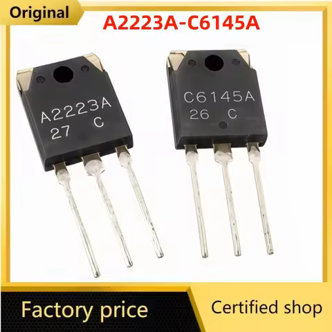 Original brand new 2SA2223A/2SC6145A A2223 C6145 TO-3P High power amplifier pairing tube triode