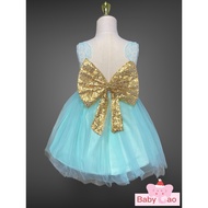 Anna Gao 1-5 yrs old Elegant Dress for Baby Flower Girl Dresses for Wedding Bowknot Lace Birthday