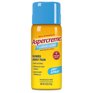 Aspercreme Relief Spray Fast Acting Quick Dry Fragrance Free (113 g)