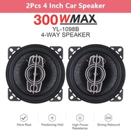 ☾2pcs Car Speakers 4/5/6 Inch 4 Way Subwoofer Car Audio Music Stereo Full Range Frequency Coaxia 】❧