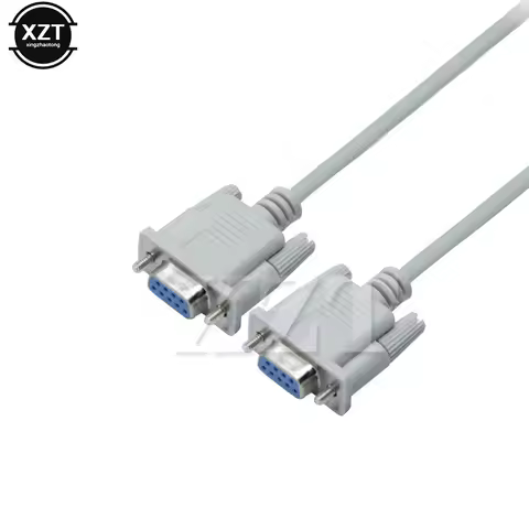 RS232 Cable to RS-232 DB9F to DB9F Female to Female DB9 Connector Serial Null Modem HDPE Insulation 