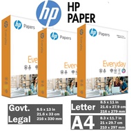 HP Copy Bond Paper 80gsm (Short/A4/Long) 500Sheets