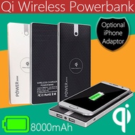 QI Wireless Charger Power Bank USB Charging External Backup Battery Mobile Phone Portable PowerBank