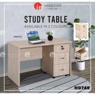 Sapphire Study Table / Study Desk with Mobile Pedestal Cabinet (Free Installation &amp; Delivery)