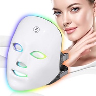 Wireless Led Face Mask Light Therapy Photon USB Recharge 7 Colors Facial Mask For Anti Aging Skin Rejuvenation Skin Care Device