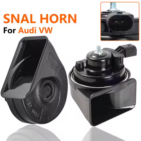 Pair 12V 120db Twin Tone Snail Horn For VW Sharan Tiguan Touareg Caddy Transporter T5 T6 CC Amarok A