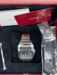 WSSA0030全新卡地亞Cartier鋼帶送皮帶機械手錶全套