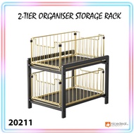 2 Tier Under Sink Organizer and Storage Pull Out Drawer Rack Sliding Basket Space saver 20211