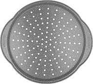 Salter BW12809EU7 Marblestone 37 cm Pizza Tray - Non-Stick Oven Sheet with Handles, Perforated Base