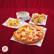 Pizza Hut - Meal for 2 (1 Regular Favourite Pizza + 3 Sides)(Takeaway & Delivery via App/Website Red