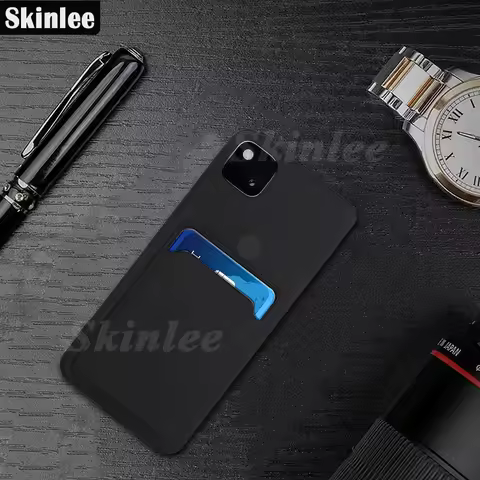 Skinlee Case For Google Pixel 4A 4G Luxury Card Slot Wallet Silicone Shell Shell For Google Pixel 4 
