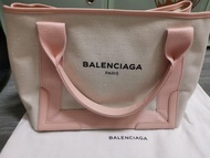 #地球日優惠 Balenciaga Cabas Canvas Nice Pink Tote Bag S size Small Shopping Bag Handbag 巴黎世家 手袋 接近全新 可上膊