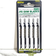 MATA MOLLAR T244D Jig Saw Blade 5Pcs/Set - Jigsaw Blade for Wood and Plywood - 1 Pack of 5 pcs